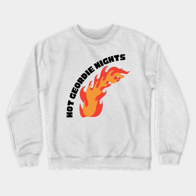 Hot Geordie Nights Athletico Mince Crewneck Sweatshirt by mywanderings